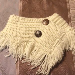 Knitted scarf shawl
